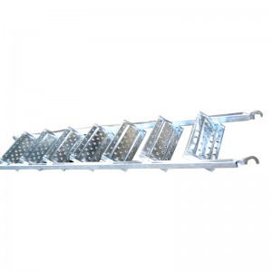 Galvaniserad byggnadsställning Ståltrappa 450 X 2514mm